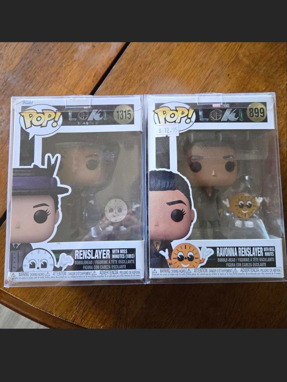 Funko Pop Bundle Of 2 Loki Series Renslayer & Miss Minutes